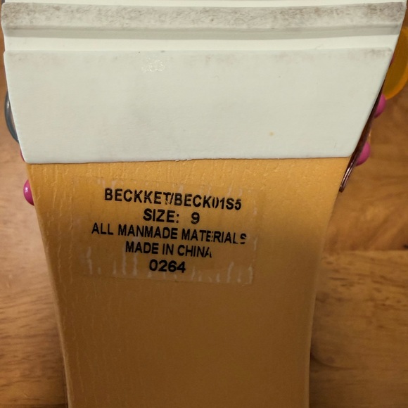 ‼️SOLD‼️Colorful Floral Platform Sandals from
Betsey Johnson - Picture 8 of 8